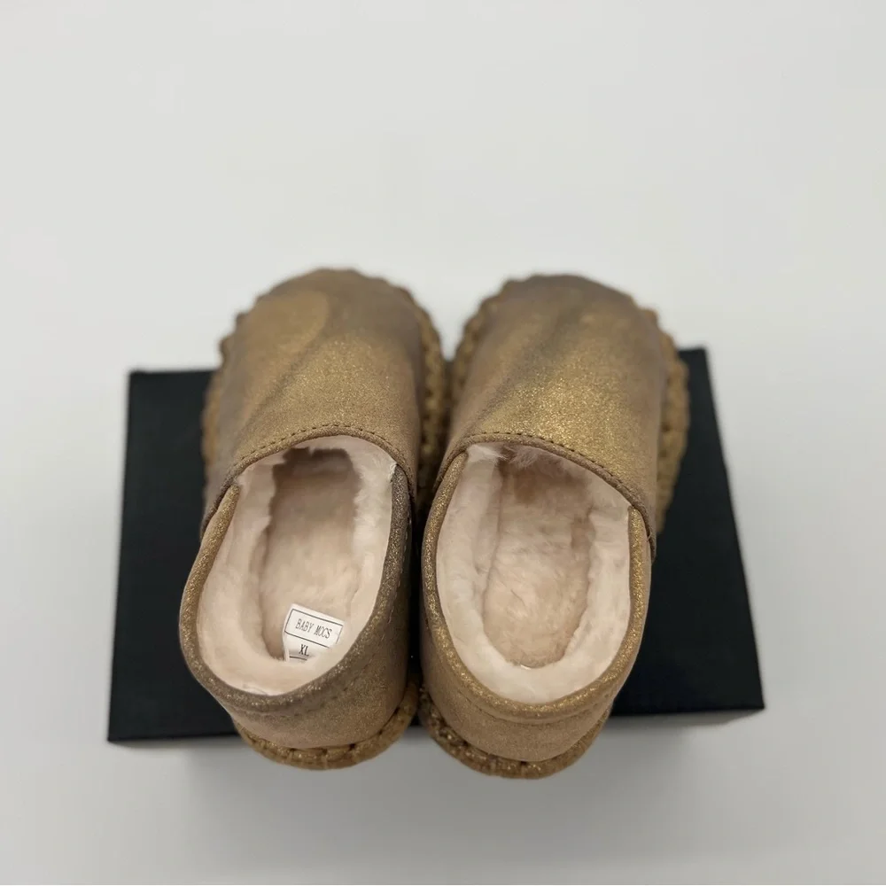 Australia Luxe Collective Antique Gold Baby Size XL 24 -36 M Winter Moccasin